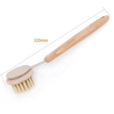 sisal natural wood kitchen dish brush dish cleaning brush kitchen scrub brush